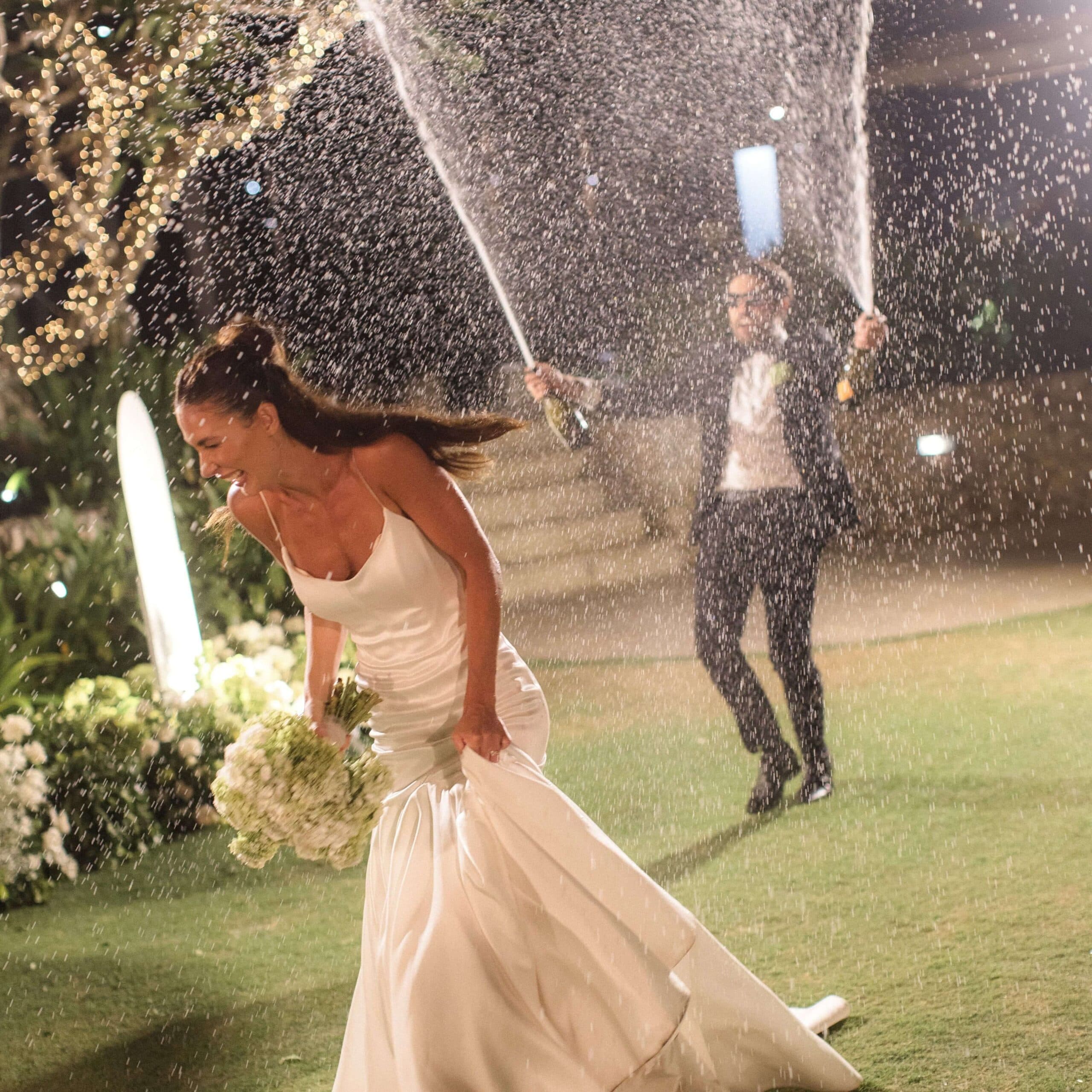 a couple celebrating wedding at The Ungasan